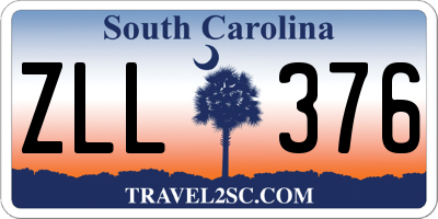 SC license plate ZLL376
