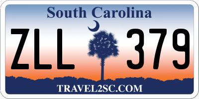 SC license plate ZLL379
