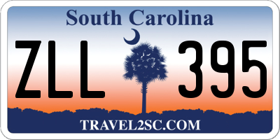 SC license plate ZLL395