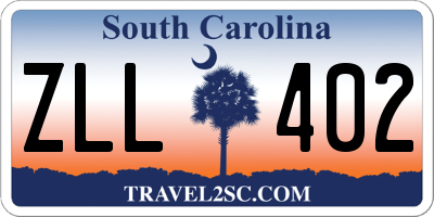 SC license plate ZLL402