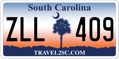 SC license plate ZLL409
