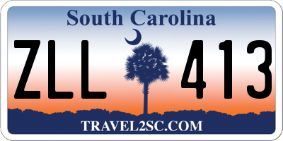 SC license plate ZLL413