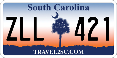 SC license plate ZLL421