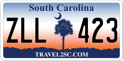 SC license plate ZLL423
