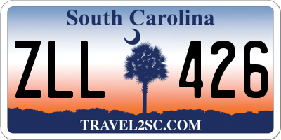 SC license plate ZLL426