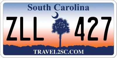 SC license plate ZLL427