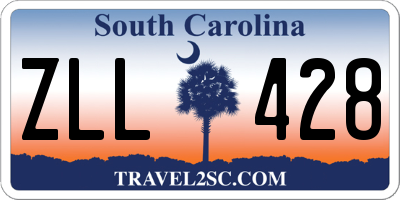 SC license plate ZLL428
