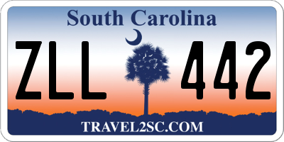 SC license plate ZLL442