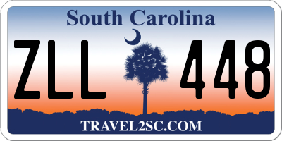 SC license plate ZLL448