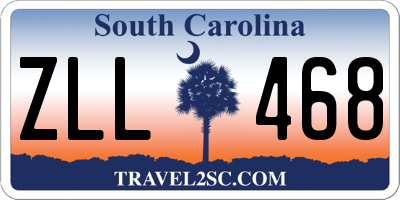 SC license plate ZLL468