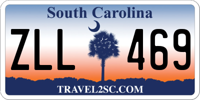 SC license plate ZLL469