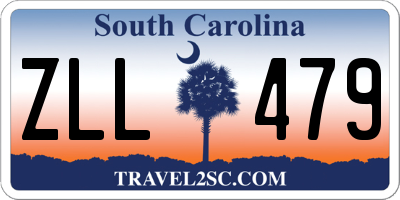 SC license plate ZLL479