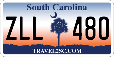 SC license plate ZLL480