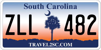 SC license plate ZLL482