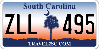 SC license plate ZLL495
