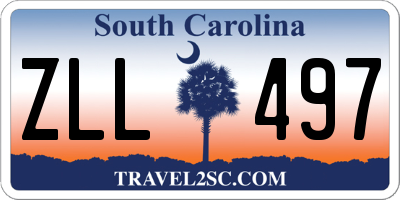 SC license plate ZLL497