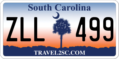 SC license plate ZLL499