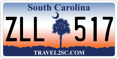 SC license plate ZLL517