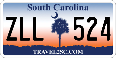 SC license plate ZLL524