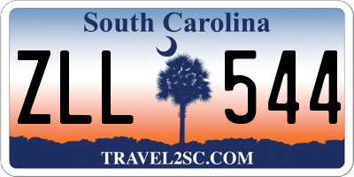 SC license plate ZLL544