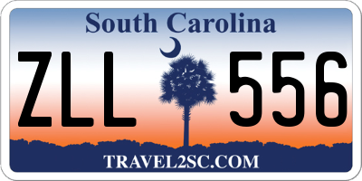 SC license plate ZLL556