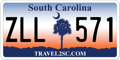 SC license plate ZLL571