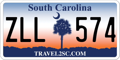 SC license plate ZLL574