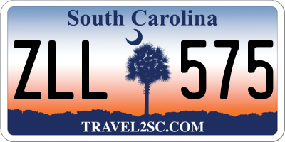 SC license plate ZLL575