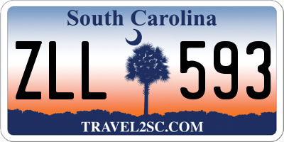 SC license plate ZLL593