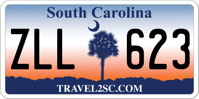 SC license plate ZLL623
