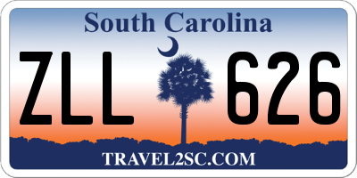 SC license plate ZLL626