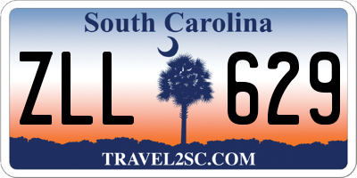 SC license plate ZLL629