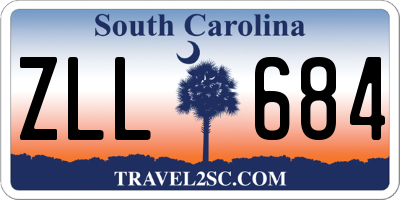 SC license plate ZLL684