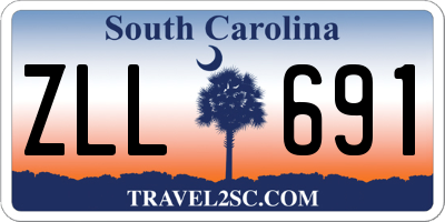 SC license plate ZLL691