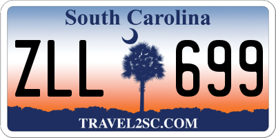 SC license plate ZLL699