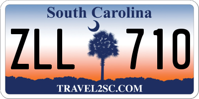 SC license plate ZLL710