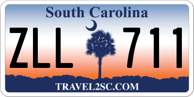 SC license plate ZLL711