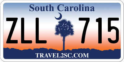 SC license plate ZLL715