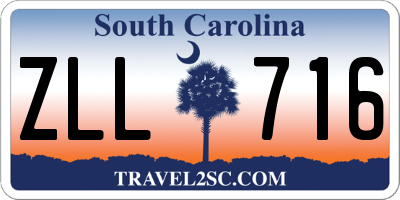 SC license plate ZLL716