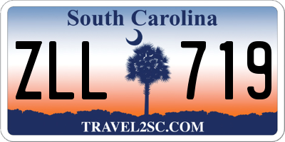 SC license plate ZLL719