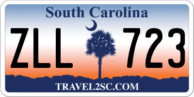 SC license plate ZLL723