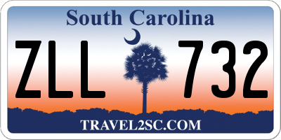 SC license plate ZLL732
