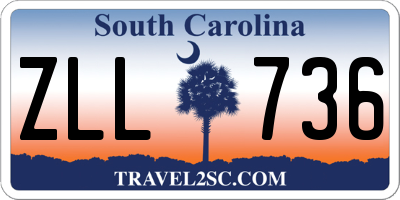 SC license plate ZLL736