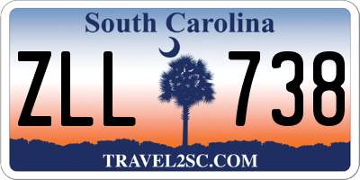 SC license plate ZLL738