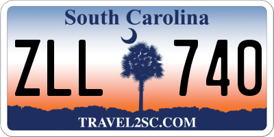 SC license plate ZLL740