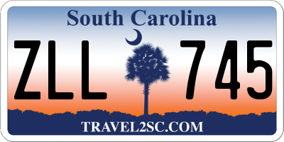 SC license plate ZLL745