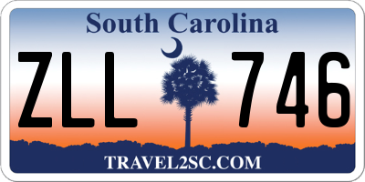 SC license plate ZLL746