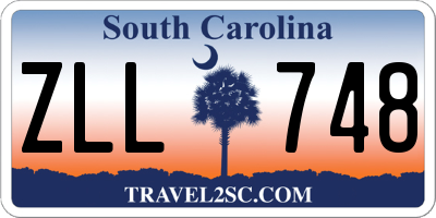 SC license plate ZLL748