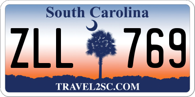 SC license plate ZLL769