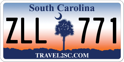SC license plate ZLL771